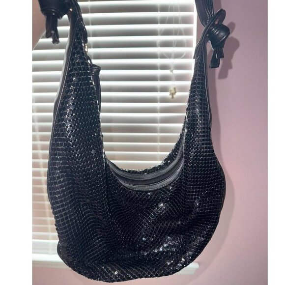 Y2K Sparkly Sequin Black Shoulder Bag ⋆༺✮༻⋆ - Picture 2 of 3
